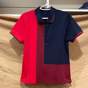 G/FORE women’s polo red and navy blue size L